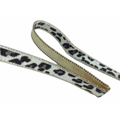 Felvasalható állat mintás strasszos szalag